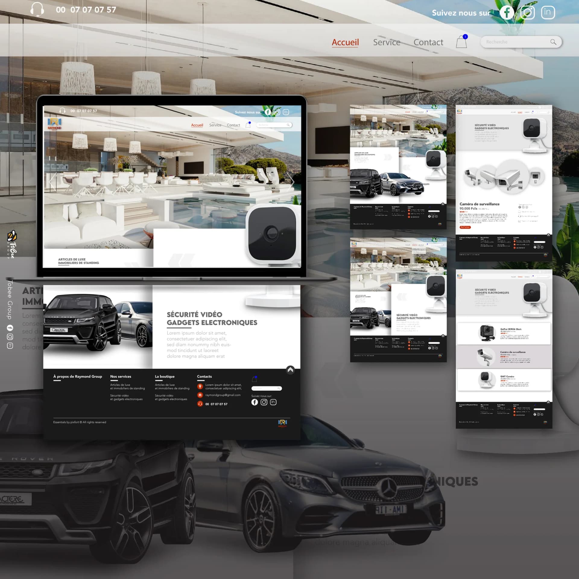 Raymond Group, boutique en ligne